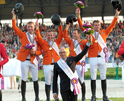 Dutch showjumping team won gold (Aachen2015)